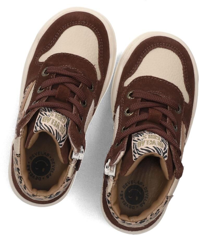 Develab 44406 Sneakers Meisjes Leren Sneaker Bruin - Foto 2