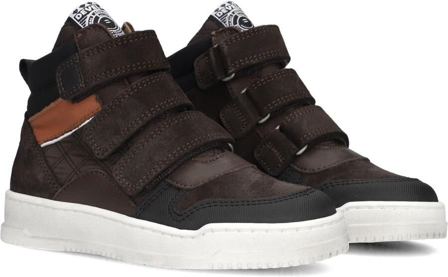 Develab 45889 Sneakers Jongens Leren Sneaker Bruin