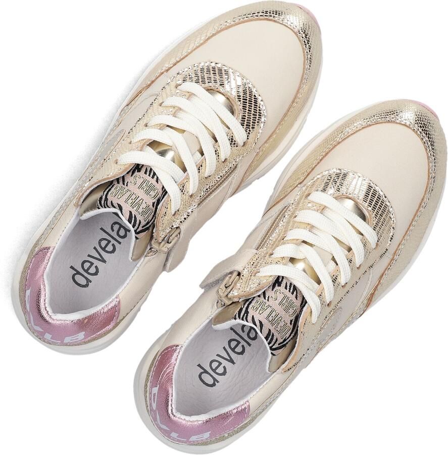 Develab 41044 Sneakers Meisjes Leren Sneaker Goud - Foto 3