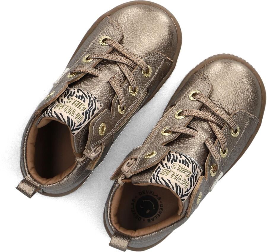 Develab 44350 Sneakers Unisex Leren Sneaker Goud - Foto 4