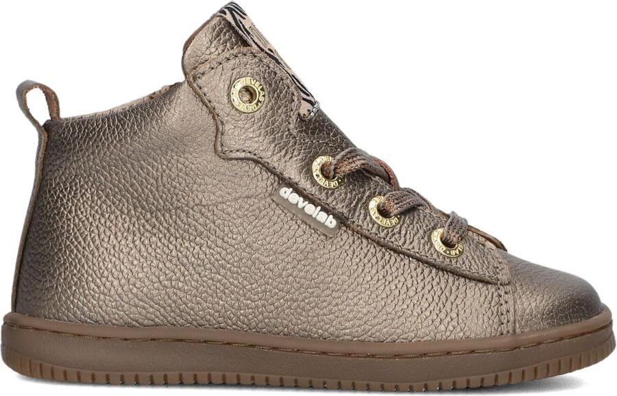Develab 44350 Sneakers Unisex Leren Sneaker Goud