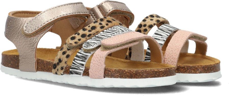 Develab leren sandalen goud roze Meisjes Leer Meerkleurig 26