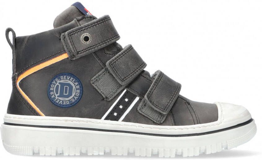 Develab 41935 Hoge sneakers Leren Sneaker Jongens Grijs