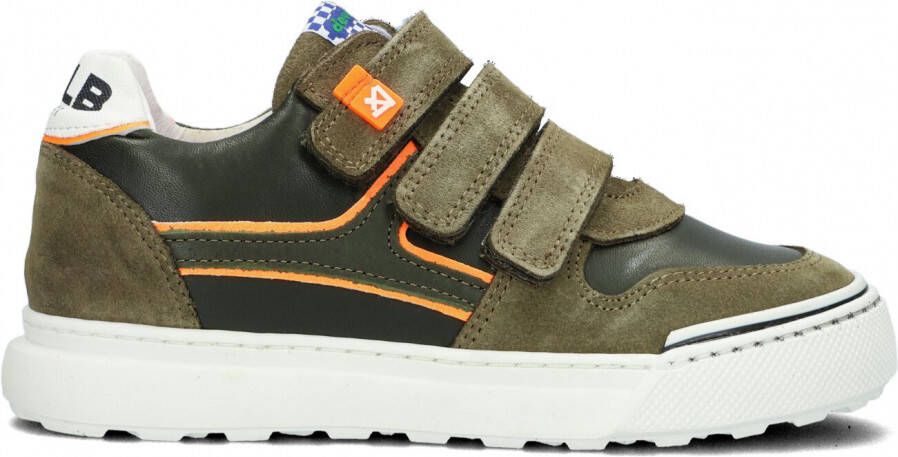 Develab 45625 Lage sneakers Leren Sneaker Jongens Groen - Schoenen.nl