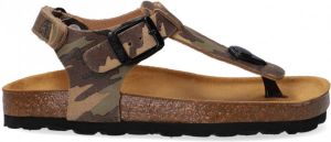 Develab Mannen Nubuck Camouflage Sandalen Jongensschoenen 48179 Khaki