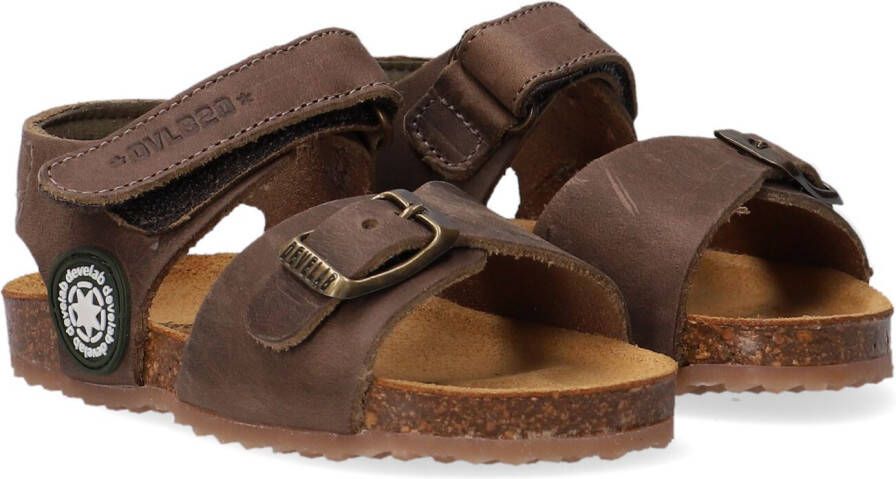 Develab 48205 557 Kaki Brushed Washed Sandalen