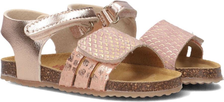 Develab leren sandalen roze metallic Meisjes Imitatieleer 26