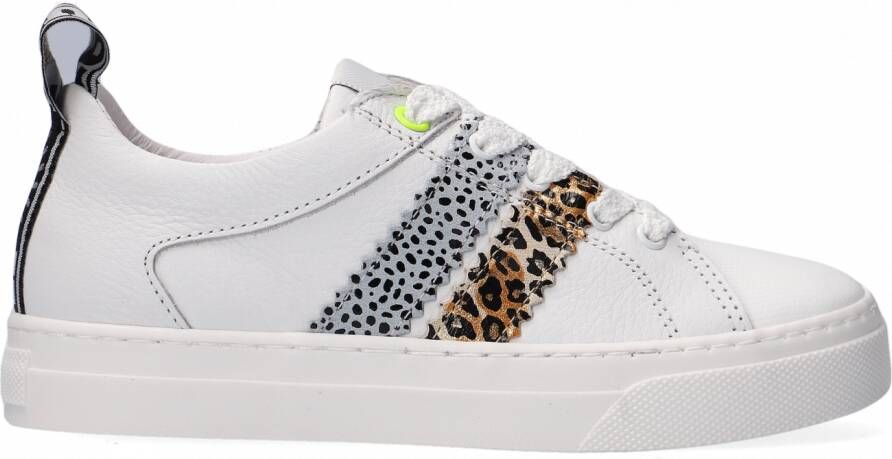 Develab 41498 Lage sneakers Leren Sneaker Meisjes Wit