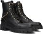Develab 41444 Veterboots Laarzen Met Veters Meisjes Kids Zwart - Thumbnail 1