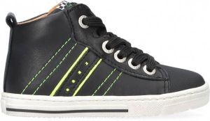Develab 41905 Hoge sneakers Leren Sneaker Jongens Zwart