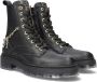 Develab 41444 Veterboots Laarzen Met Veters Meisjes Kids Zwart - Thumbnail 1