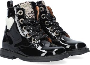 Develab 42104 Veterboots Laarzen Met Veters Meisjes Zwart