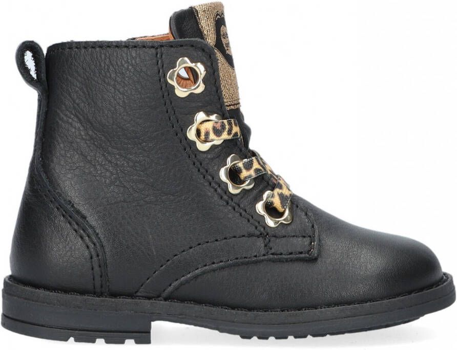 Develab 42108 Veterboots Laarzen Met Veters Meisjes Zwart