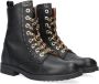 Develab 42258 Veterboots Laarzen Met Veters Meisjes Kids Zwart - Thumbnail 2