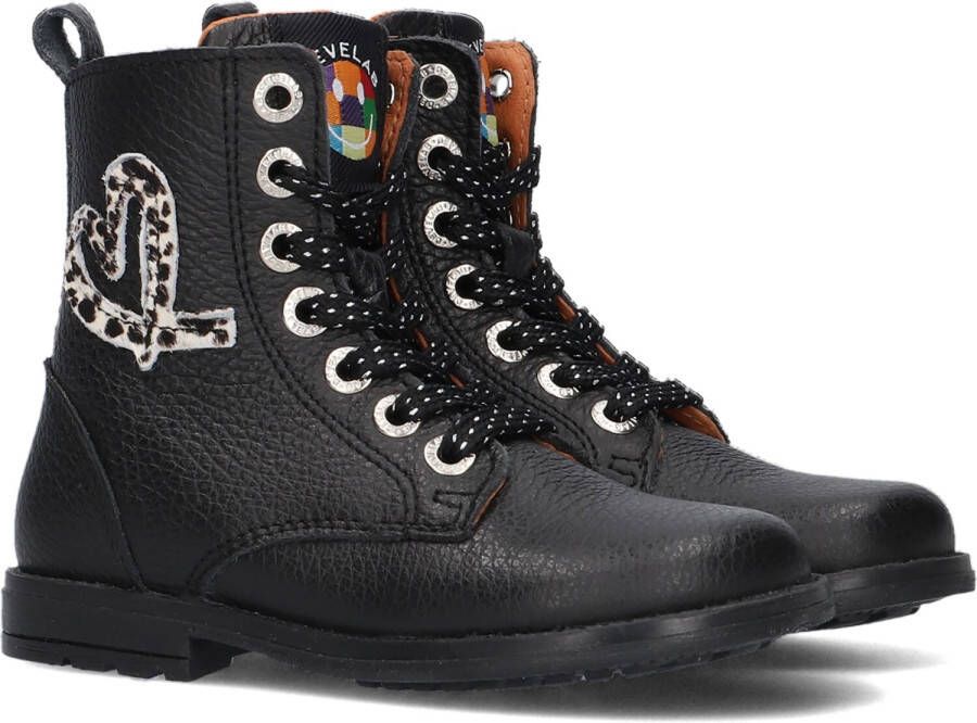 Develab 42794 Veterboots Laarzen Met Veters Meisjes Kids Zwart