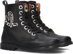 Develab 42794 Veterboots Laarzen Met Veters Meisjes Kids Zwart