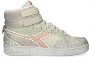 Diadora Magic Basket Mid Icona Woman Hoge sneakers Dames Beige