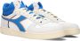 Retro Sneaker Magic Basket Demi Cut Hoge sneakers Leren Sneaker Heren Blauw - Thumbnail 1