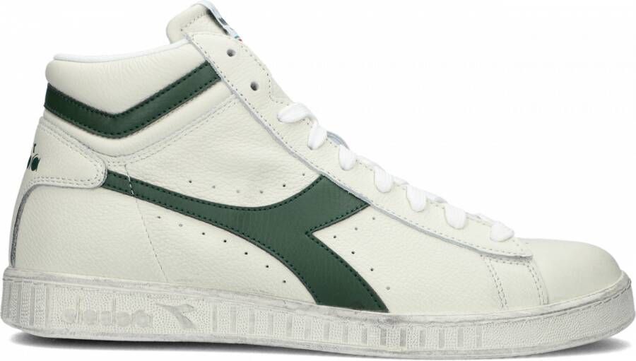 Retro Sneaker Game High Waxed Hoge sneakers Leren Sneaker Groen - Foto 2
