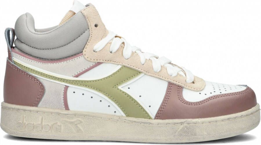 Diadora Magic Basket Demi Icona Hoge sneakers Leren Sneaker Dames Groen