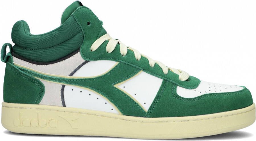 Diadora Groene Hoge Sneaker Magic Basket Demi Cut