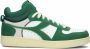 Diadora Magic Basket Demi Cut Hoge sneakers Leren Sneaker Heren Groen - Thumbnail 1