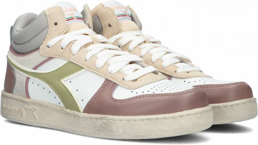 Diadora Magic Basket Demi Icona Hoge sneakers Leren Sneaker Dames Groen