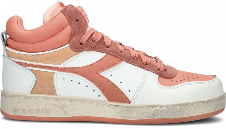 Diadora Roze Hoge Sneaker Magic Basket Demi Icona