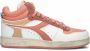 Diadora Magic Basket Demi Icona Hoge sneakers Leren Sneaker Dames Roze - Thumbnail 1