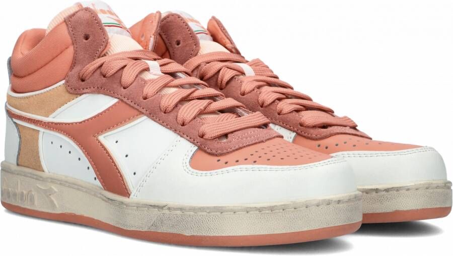 Diadora Magic Basket Demi Icona Hoge sneakers Leren Sneaker Dames Roze