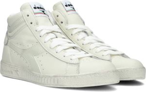 Retro Sneaker Game High Waxed Dames Hoge sneakers Leren Sneaker Dames Wit