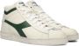 Retro Sneaker Game High Waxed Hoge sneakers Leren Sneaker Groen - Thumbnail 1