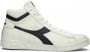Retro Sneaker Game High Waxed Hoge sneakers Leren Sneaker Groen - Thumbnail 1