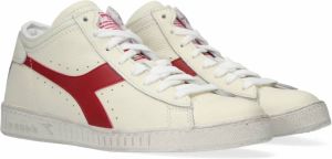 Diadora Game L Waxed Row Cut Hoge sneakers Leren Sneaker Dames Wit