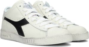 Diadora Game Waxed Row Cut Hoge sneakers Leren Sneaker Wit