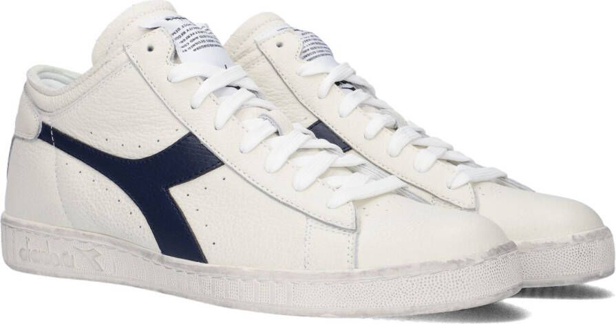 Diadora Game Waxed Row Cut Hoge sneakers Leren Sneaker Dames Wit