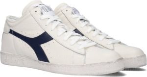 Diadora Game Waxed Row Cut Hoge sneakers Leren Sneaker Wit