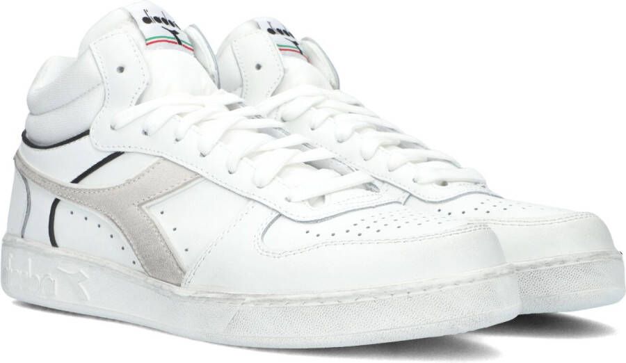 Diadora Witte Hoge Sneaker Magic Basket Cut Icona Heren