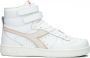 Diadora Magic Basket Demi Icona Mid Da Hoge sneakers Leren Sneaker Dames Wit - Thumbnail 1