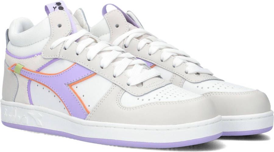 Diadora Witte Hoge Sneaker Magic Basket Demi Label Woman