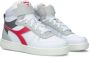 Diadora Magic Basket Mid Ps Hoge sneakers Meisjes Wit - Thumbnail 3