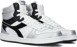 Retro Sneaker Magic Basket Mid Space Woman Hoge sneakers Leren Sneaker Dames Wit