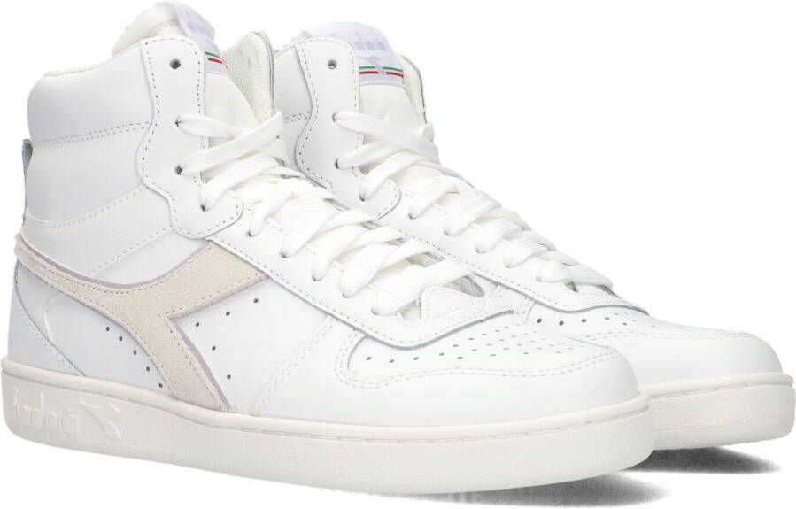 Diadora Magic Basket Mid Woman Hoge sneakers Leren Sneaker Dames Wit