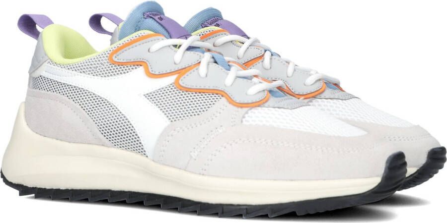 Diadora Witte Lage Sneakers Jolly Suede Mesh Woman