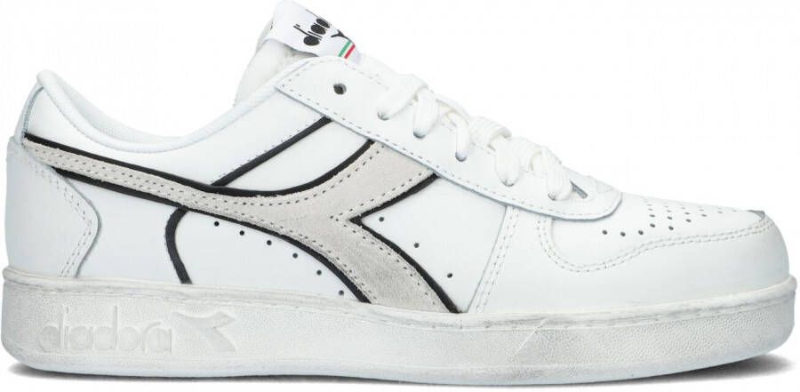 Retro Sneaker Magic Basket Low Icona Woman Lage sneakers Leren Sneaker Dames Wit