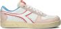 Diadora Magic Basket Low Icona Woman Lage sneakers Leren Sneaker Dames Wit - Thumbnail 1