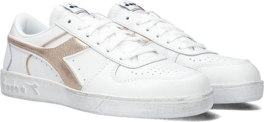 Diadora Witte Lage Sneakers Magic Basket Low Metal Woman