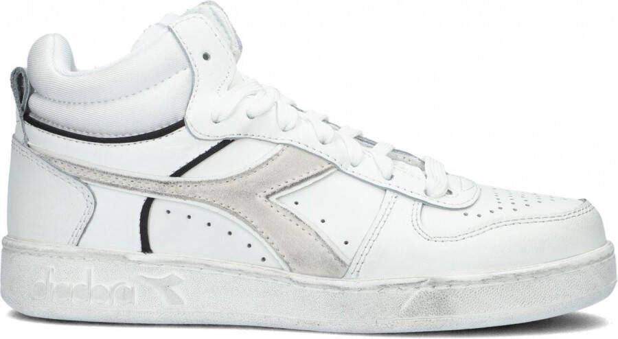 Diadora Magic Basket Cut Icona Hoge sneakers Leren Sneaker Wit