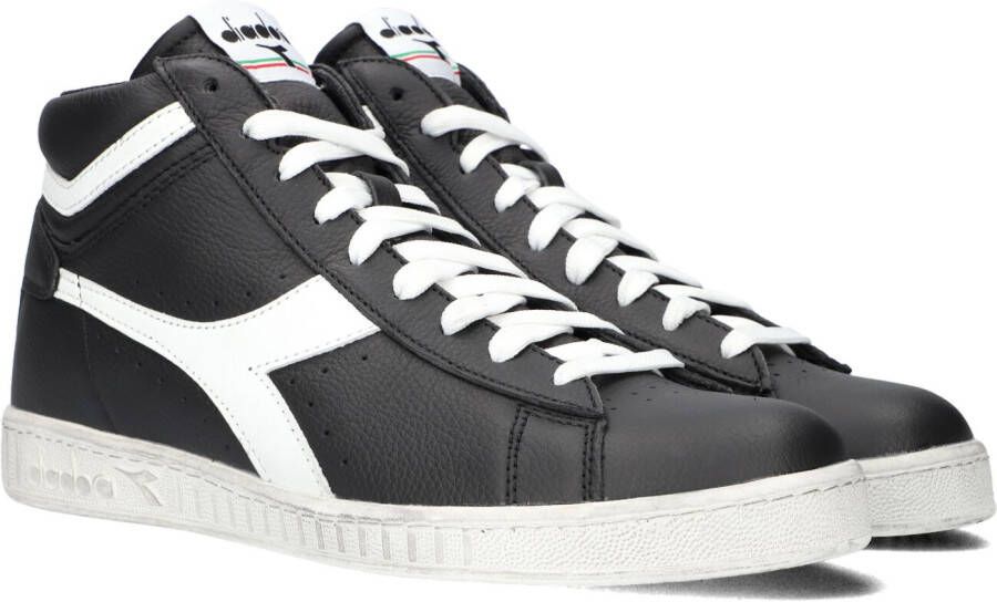 Diadora Game High Waxed Hoge sneakers Leren Sneaker Zwart