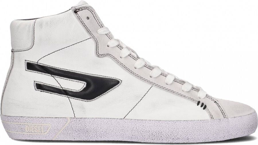 Diesel S-leroji Mid Hoge sneakers Leren Sneaker Heren Wit - Foto 2